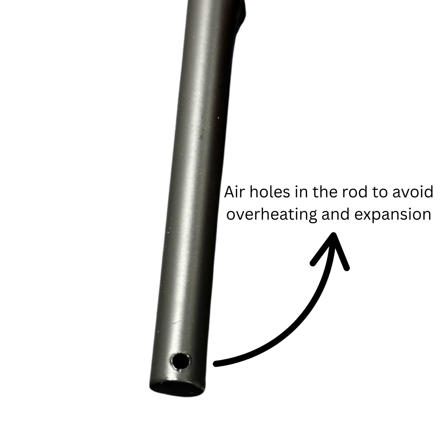 holes in the metal of the wall light to avoid overheating