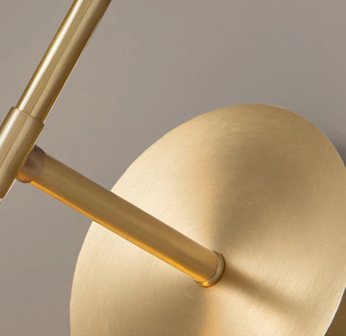 Lamp Body of Glass Marla Wall Lights with a Golden Finish for Bedroom, Dining Room, Kitchen, and Living Room