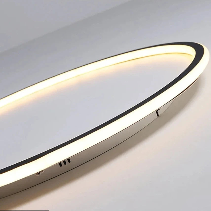 Close-Up of a Modern LED Ring Light