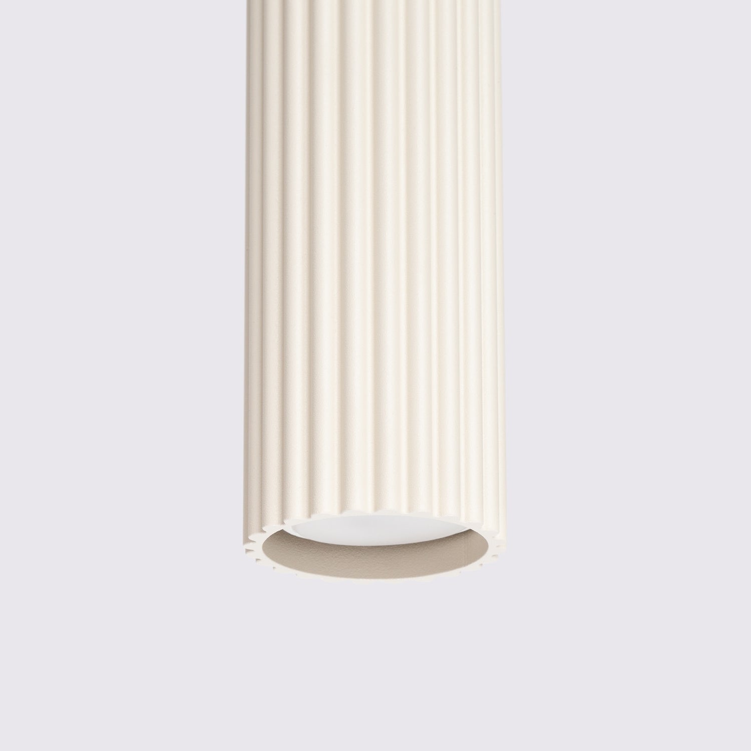 Gold Ribbed Cylinder Pendant Light technical view and dimensions reference