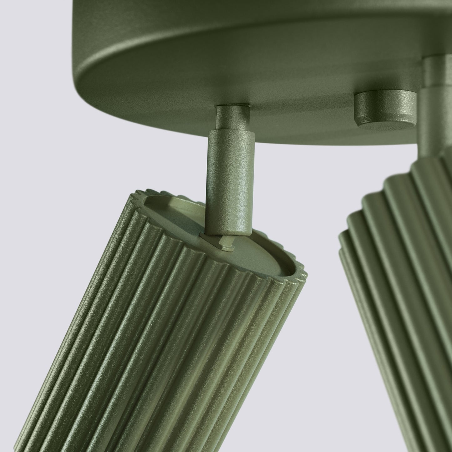 Olive Green Triple Ribbed Spotlight Cluster technical view and dimensions reference