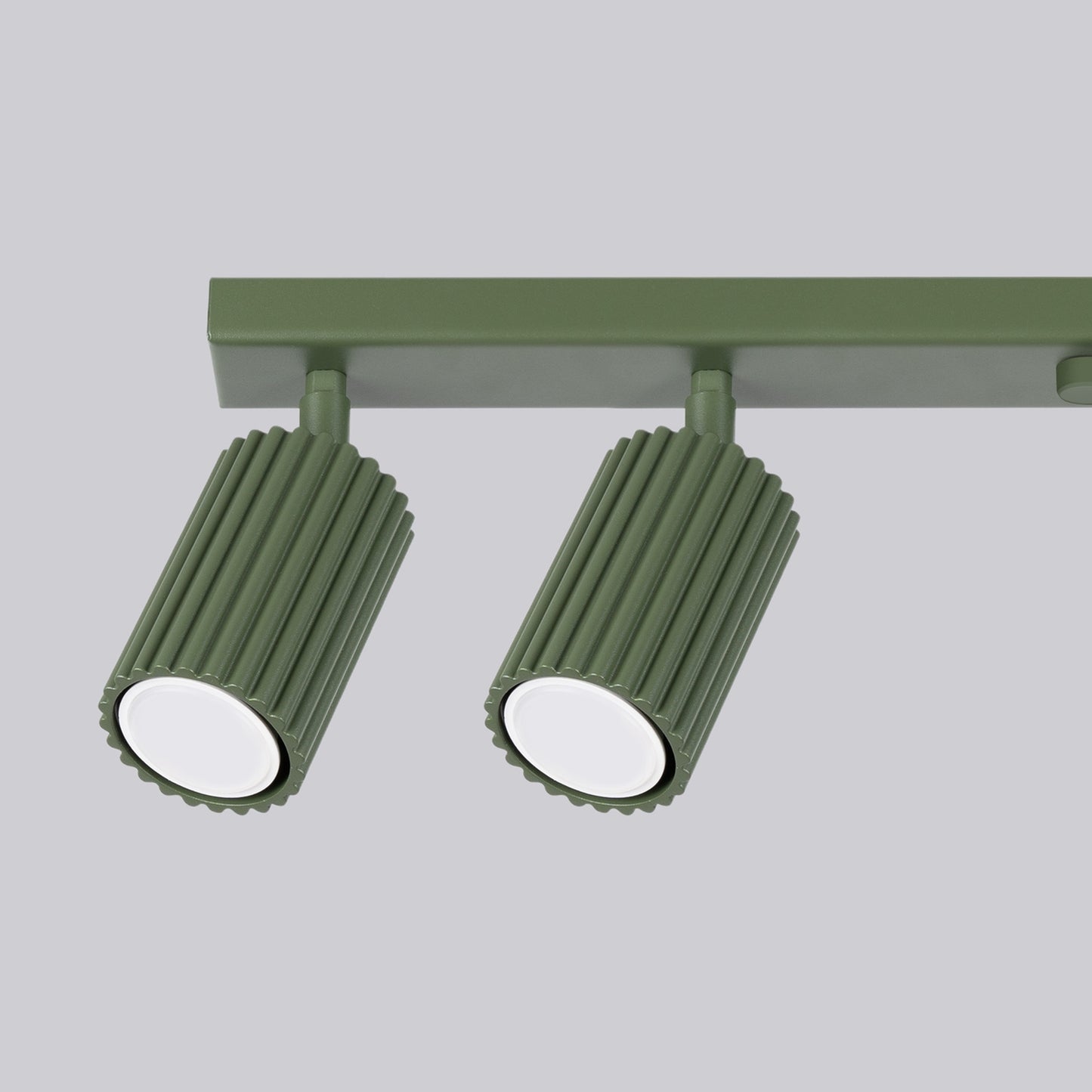 Black Six Light Ribbed Spotlight Bar technical view and dimensions reference