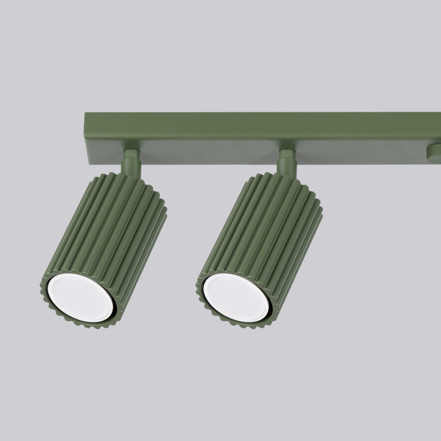 Black Six Light Ribbed Spotlight Bar technical view and dimensions reference