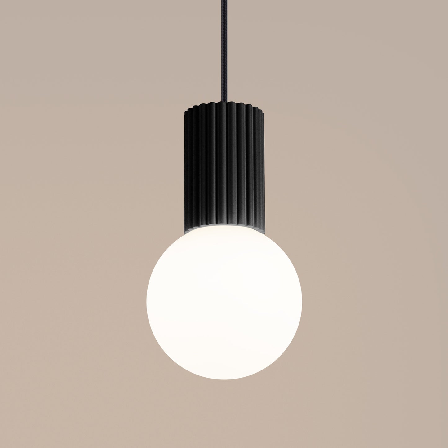 Burgundy Opal Glass Globe Pendant Light technical view and dimensions reference