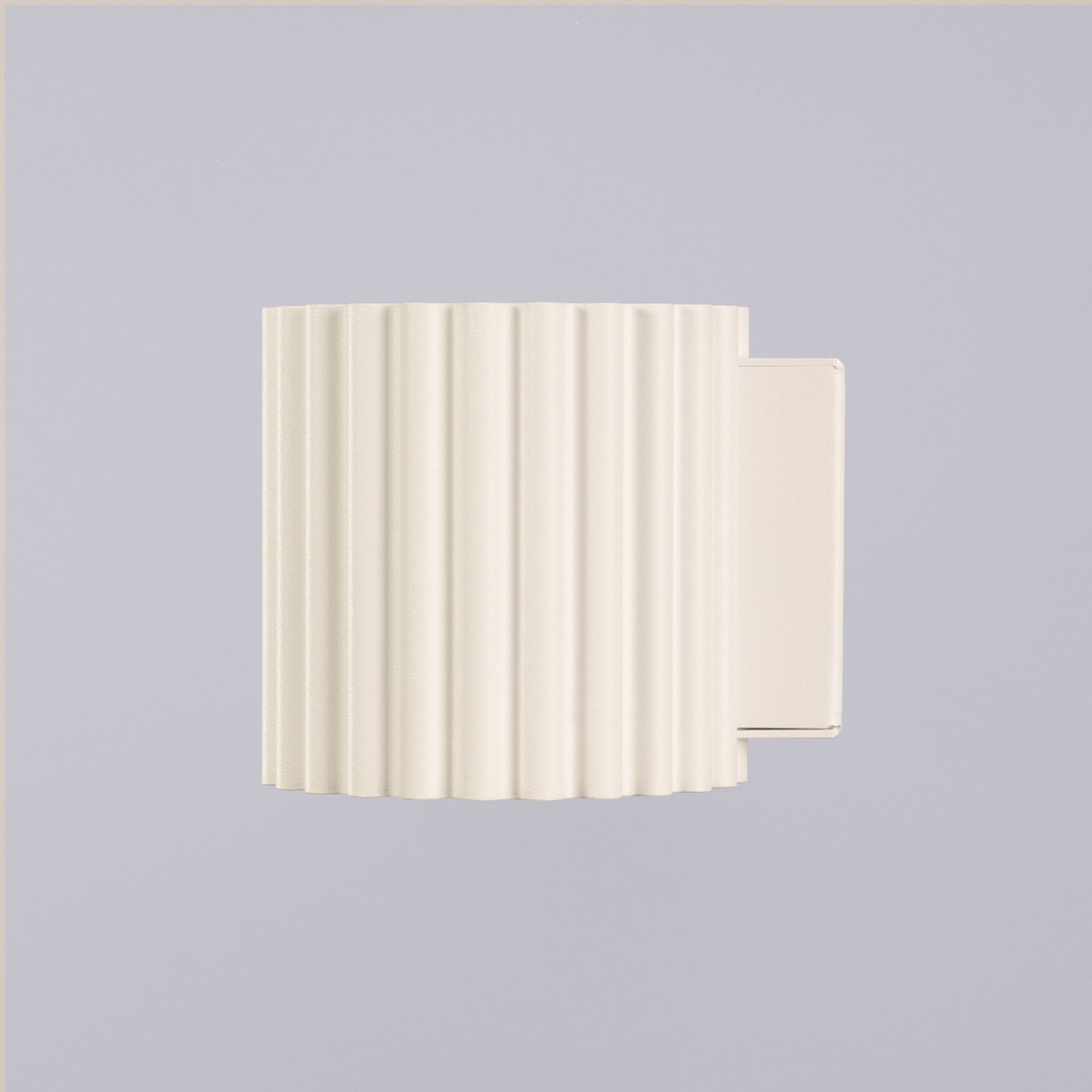 Olive Green Square Up Down Wall Light technical view and dimensions reference