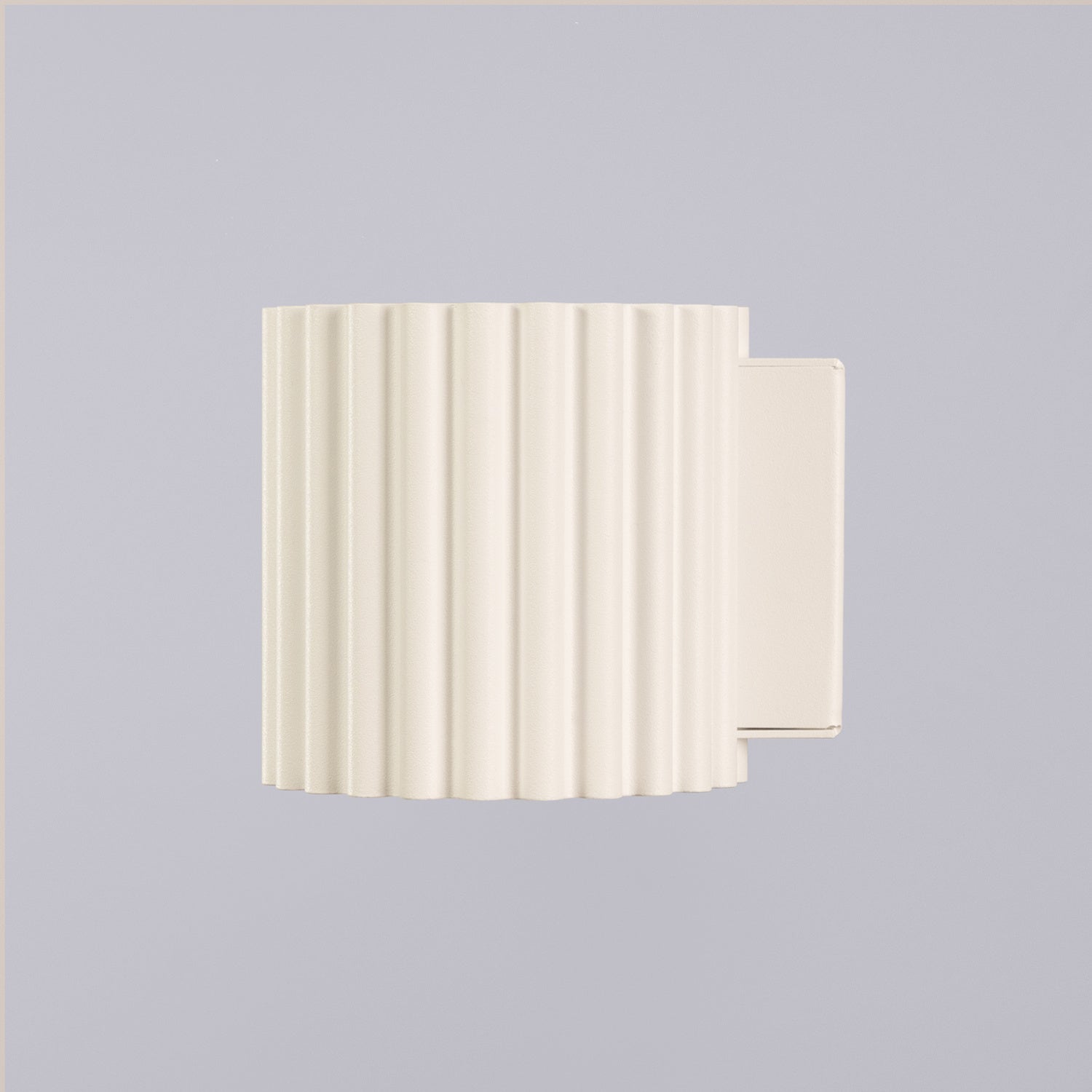 Olive Green Square Up Down Wall Light technical view and dimensions reference