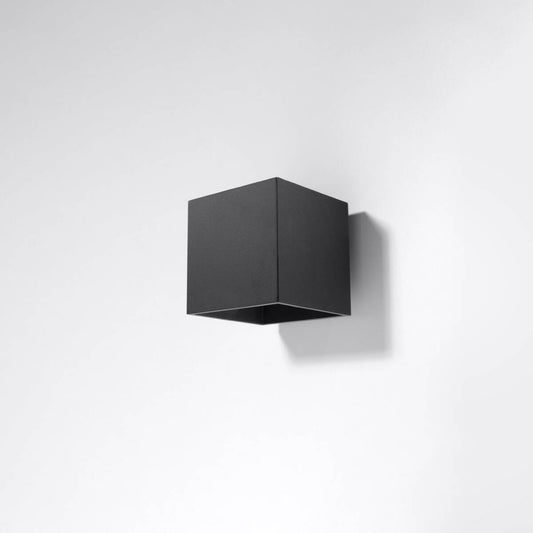 Light-On Gold Cube Wall Light for bathroom, bedroom, black wall, ceramic wall, dining room, kitchen wall and living room
