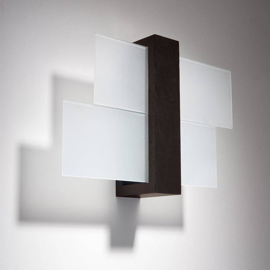 Light-on Black Geo Ceiling and Wall Lamp for Bathroom, Bedroom, Dining Room, Hallway, Kitchen and Living Room 