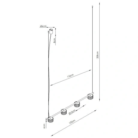 Daisy Suspended Bar Chandelier