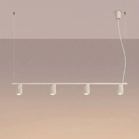 Quad Ribbed Chandelier