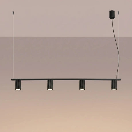 Quad Ribbed Chandelier