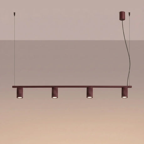 Quad Ribbed Chandelier