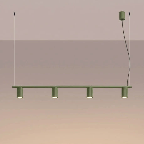Quad Ribbed Chandelier