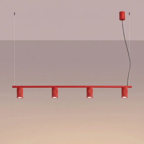 Quad Ribbed Chandelier