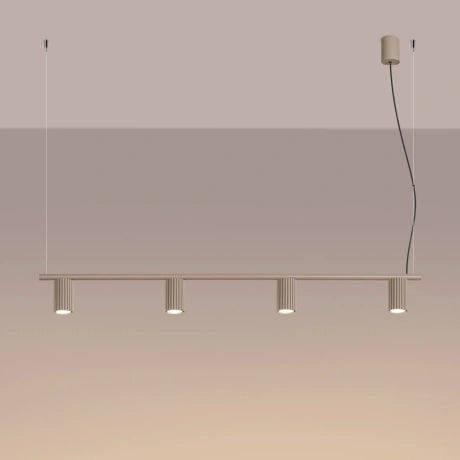 Quad Ribbed Chandelier