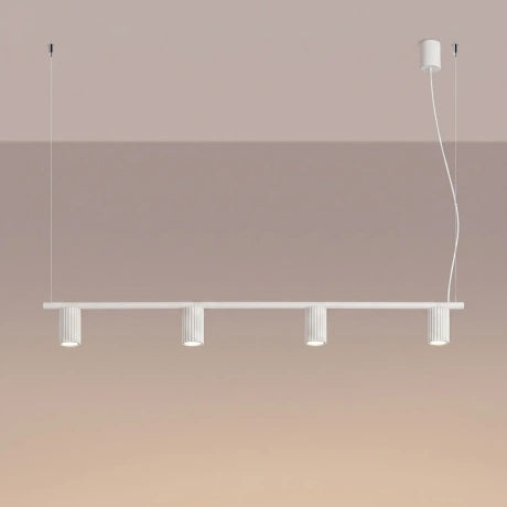 Quad Ribbed Chandelier