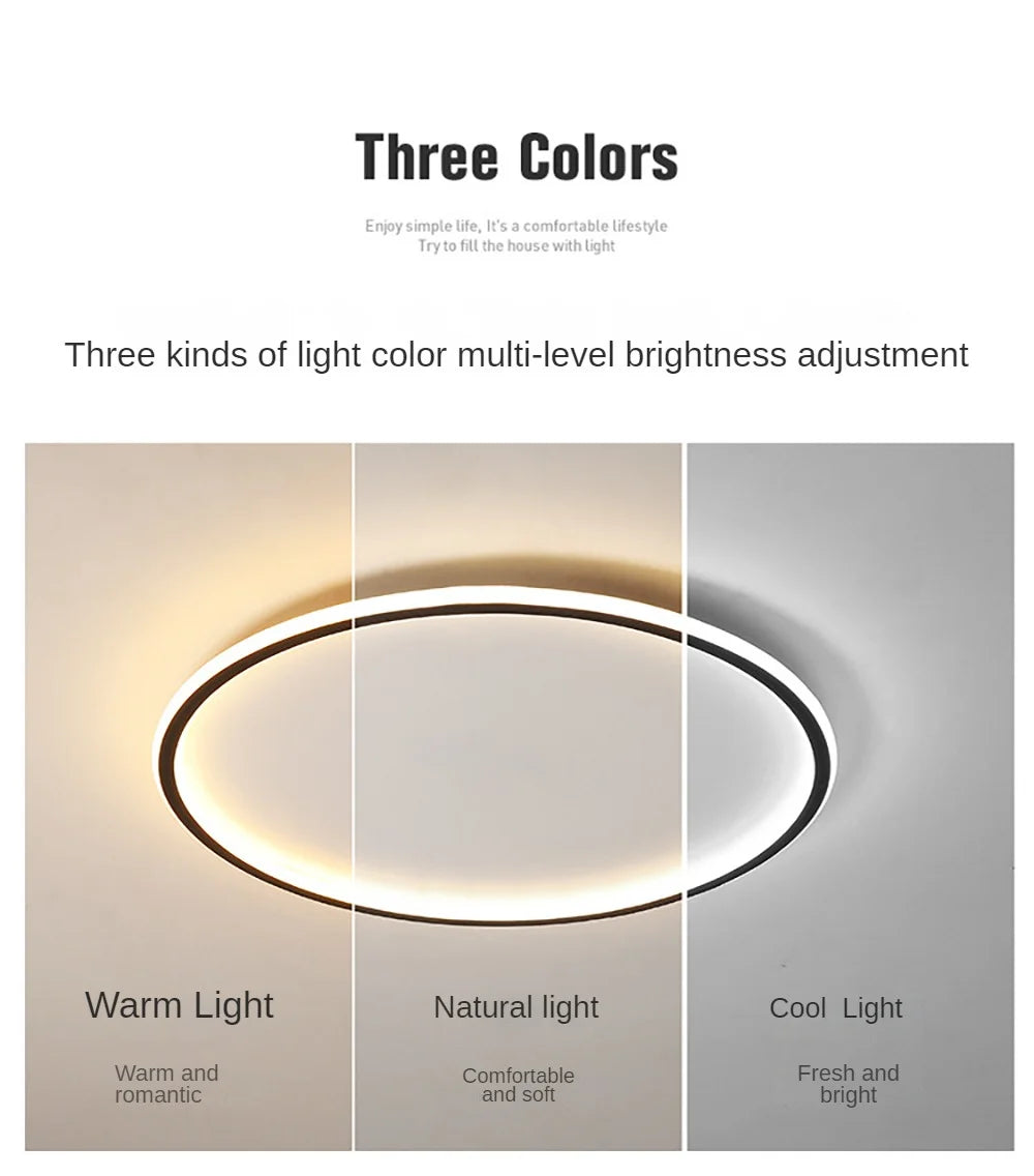 Led Ring Chandelier Color Variations