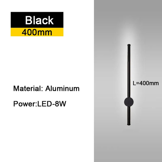 LED Black Wall Lamp for bedroom