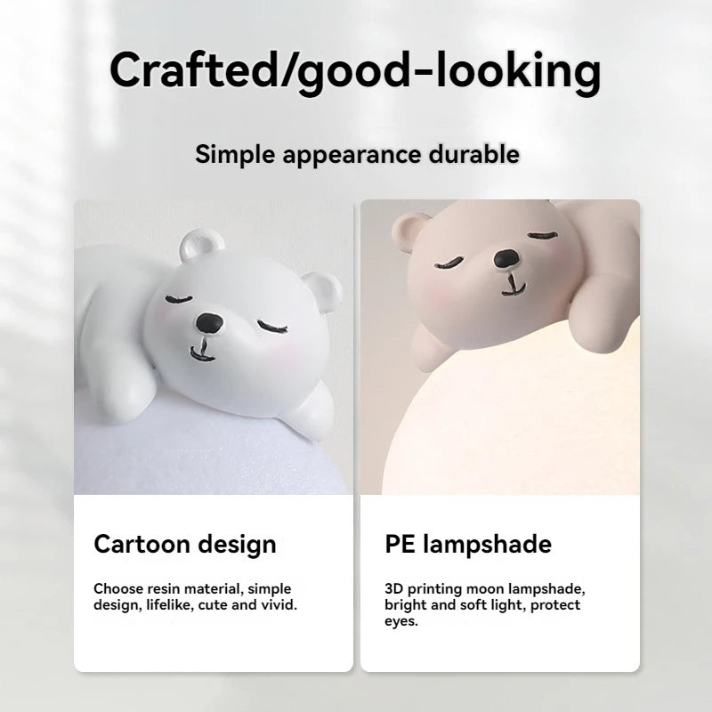 Cartoon wall light for kids room