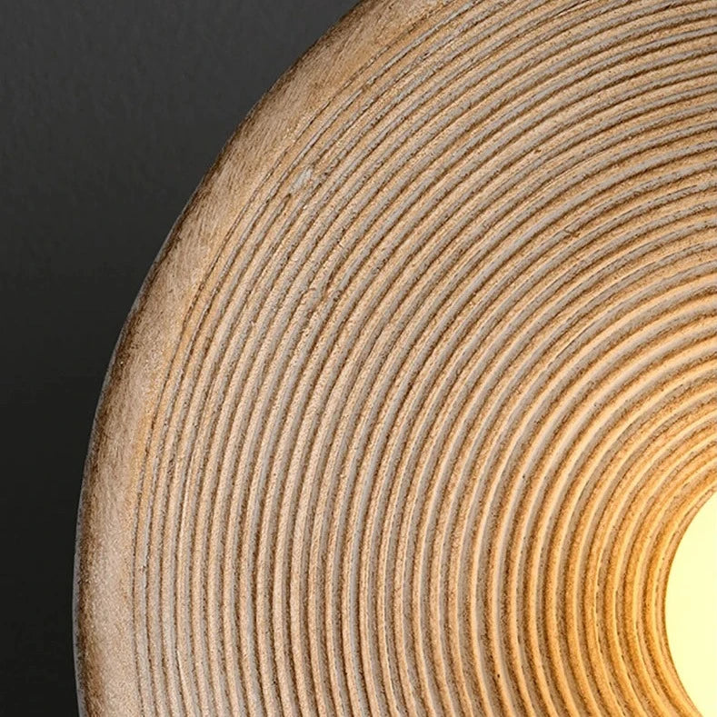 Close-up of outer stiripes on Desert Wall Lamp for Kitchen, Dining Room, Living Room, Bathroom and Bedroom placed on  white wall