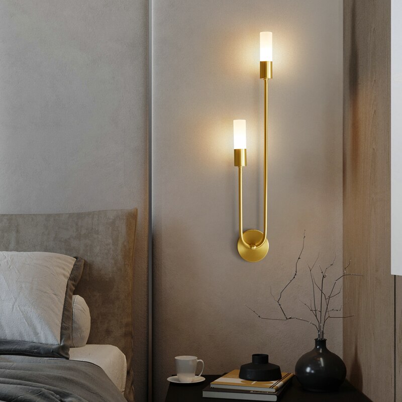 Light-on Golden Right Spire Sleek LED Wall Light for Kitchen, dining room, living room and bedroom