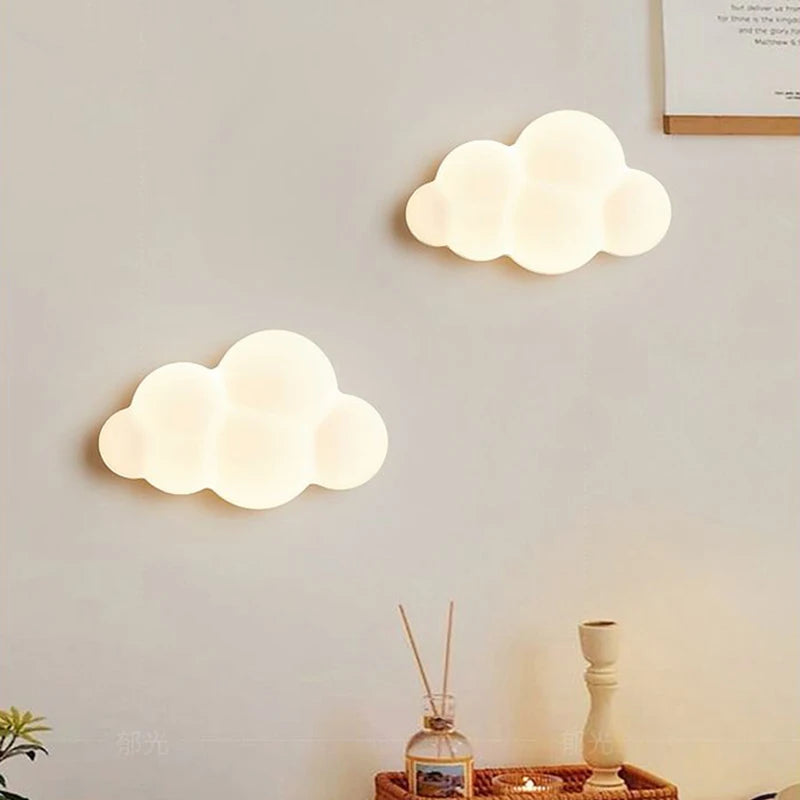 cloud wall lamp for nursery with remote control