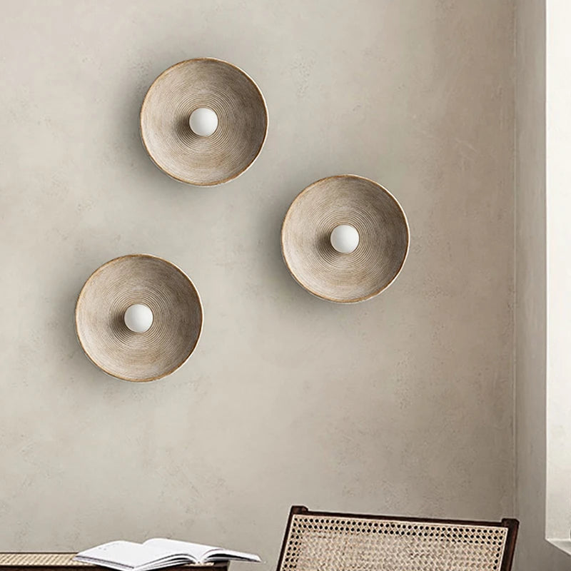 Scandi Style Wall Light on a white wall