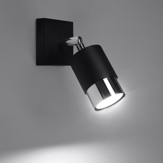 Trip Track Light, Chrome Black – Sleek modern ceiling light fixture for the kitchen, hallway, living room, dining room, and bedroom.