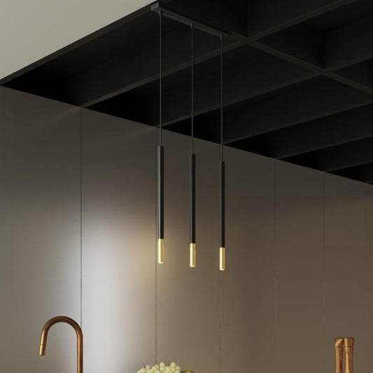 Trip Triple Gold Pendant Chandelier Ceiling Light for Kitchen, Living Room, Dining Room and Bedroom