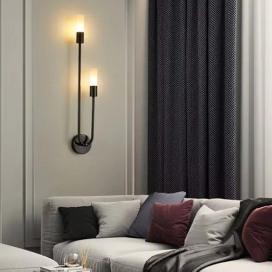 Bright Light-on Golden Left Spire Sleek LED Wall Light for Kitchen, dining room, living room and bedroom