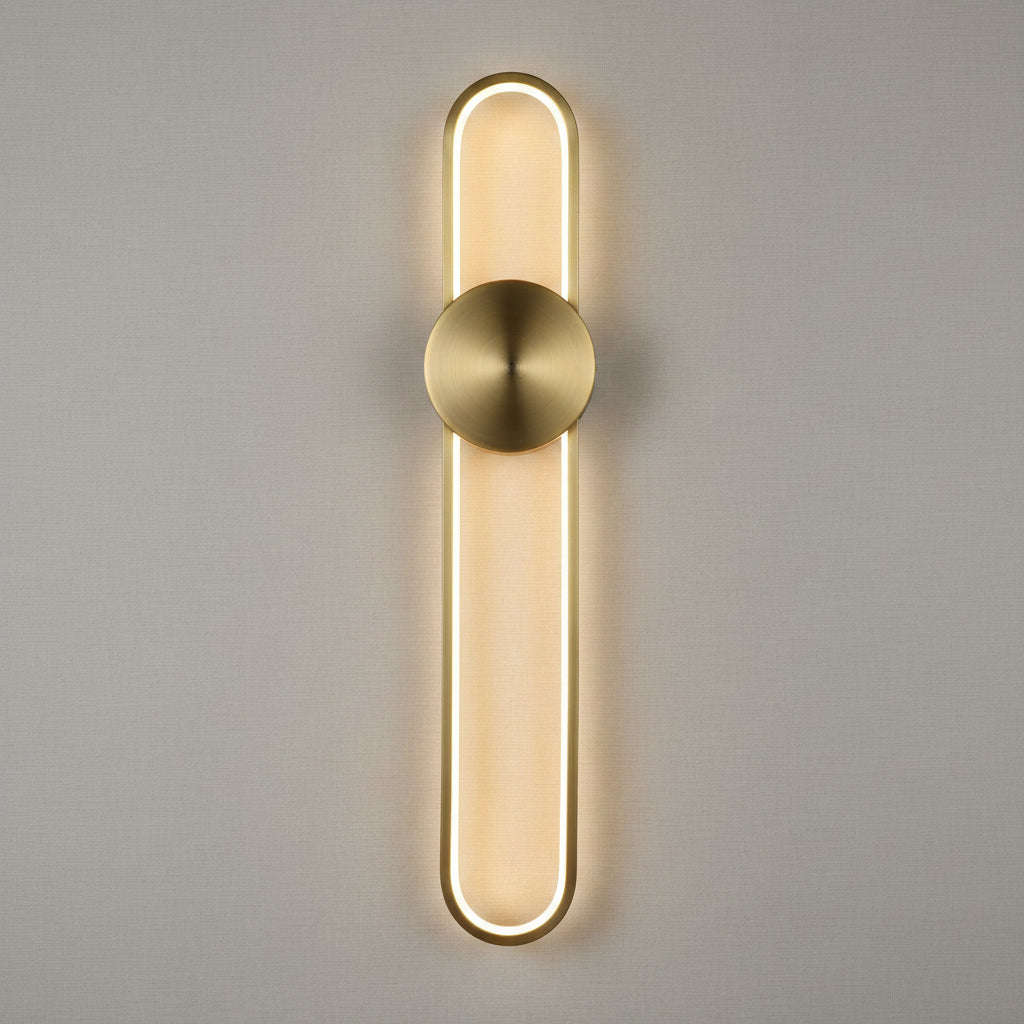 Elliptical Disc LED Wall Light product photograph showing design detail and finish