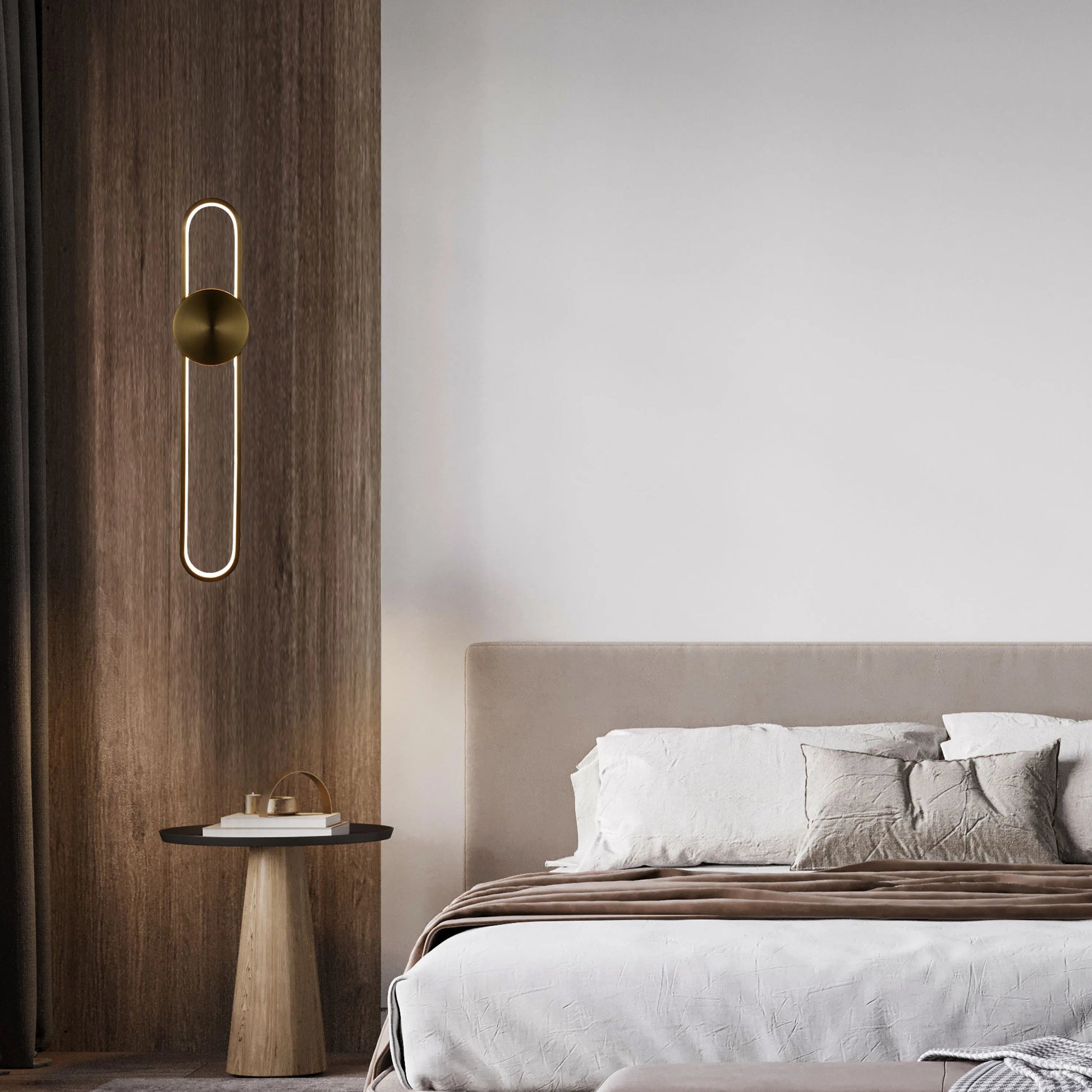 Elliptical Disc LED Wall Light product photograph showing design detail and finish