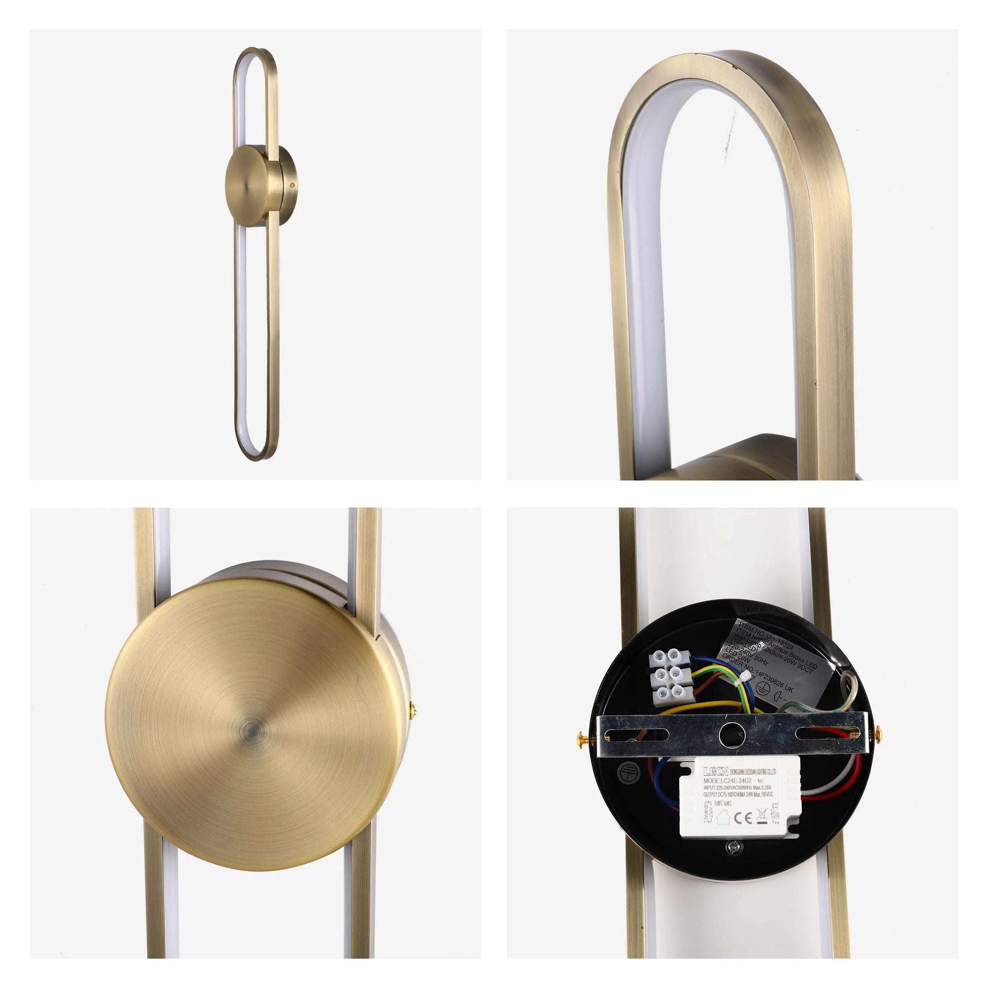 Elliptical Disc LED Wall Light product photograph showing design detail and finish