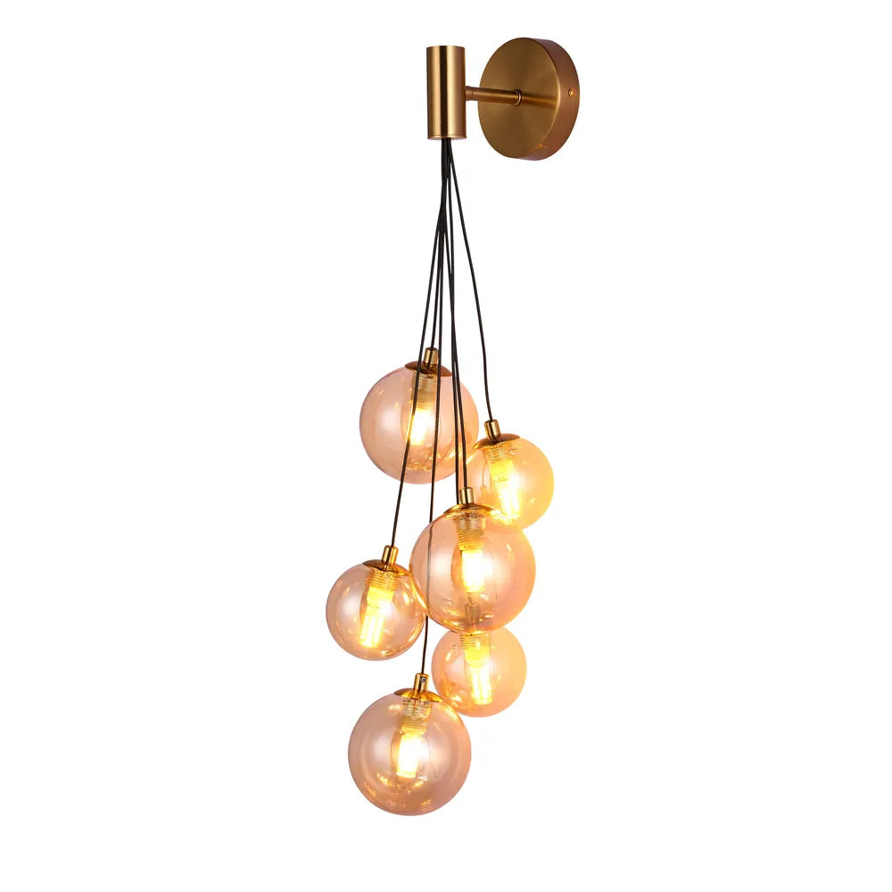 Cluster Globe Cascade Wall Light product photograph showing design detail and finish