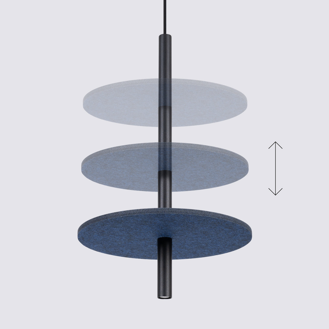 Modern Felt Disc Pendant Light