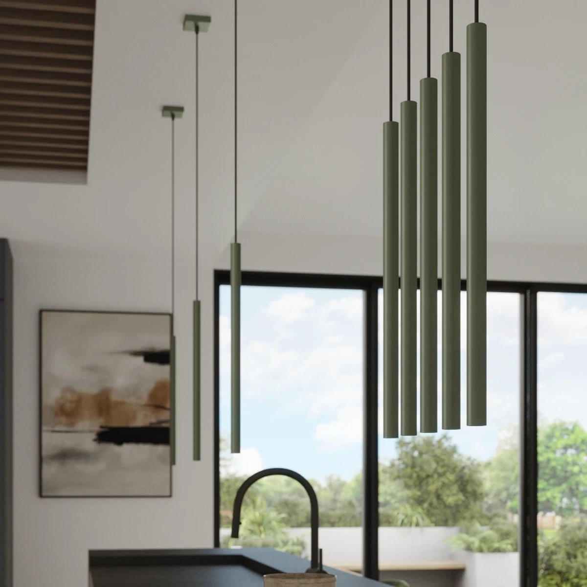 Trip Olive Green Pendant Light