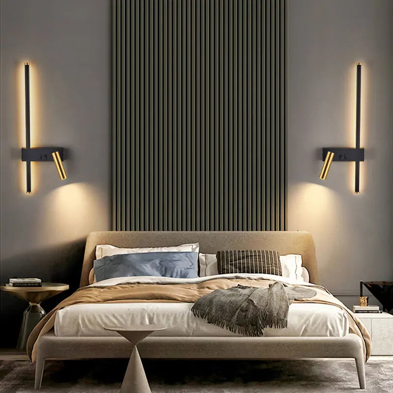 Bold Wall Lamp Light with Switch for Bedside and hotels with a reading light